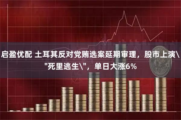 启盈优配 土耳其反对党贿选案延期审理，股市上演＂死里逃生＂，单日大涨6%
